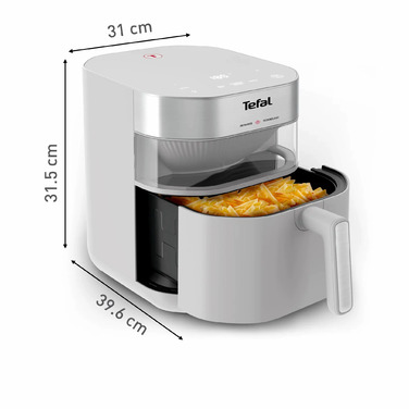 Tefal Мультипіч Easy Fry Infrared, 1500Вт, чаша-7л, сенсорне керув., 8 програм, з віконцем, пластик, світло-сірий