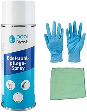 Засіб для догляду за нержавіючою сталлю з мікрофібровою серветкою 400 мл Bindulin