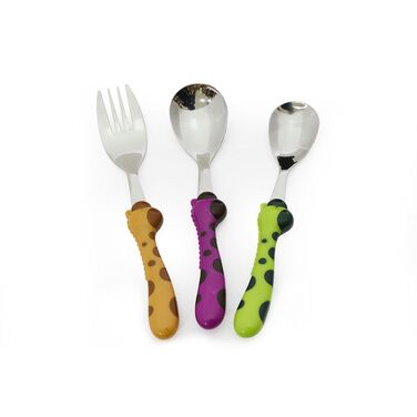 Набір столових приборів для дітей Fissman 3 предмета Жираф (3020)