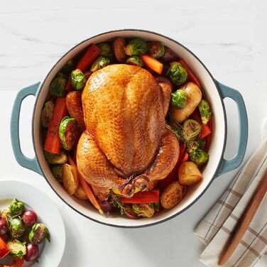 Чавунна форма для запікання Kitchen-Profi Basics круглої емальованої форми (сіра, 6,9 л)