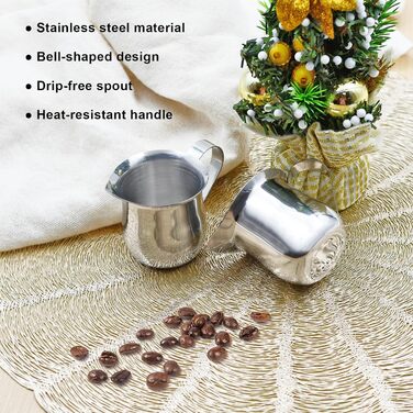 Маленький кувшин для сливок 85 мл, набор 12 предметов, нержавеющая сталь LYHLYA