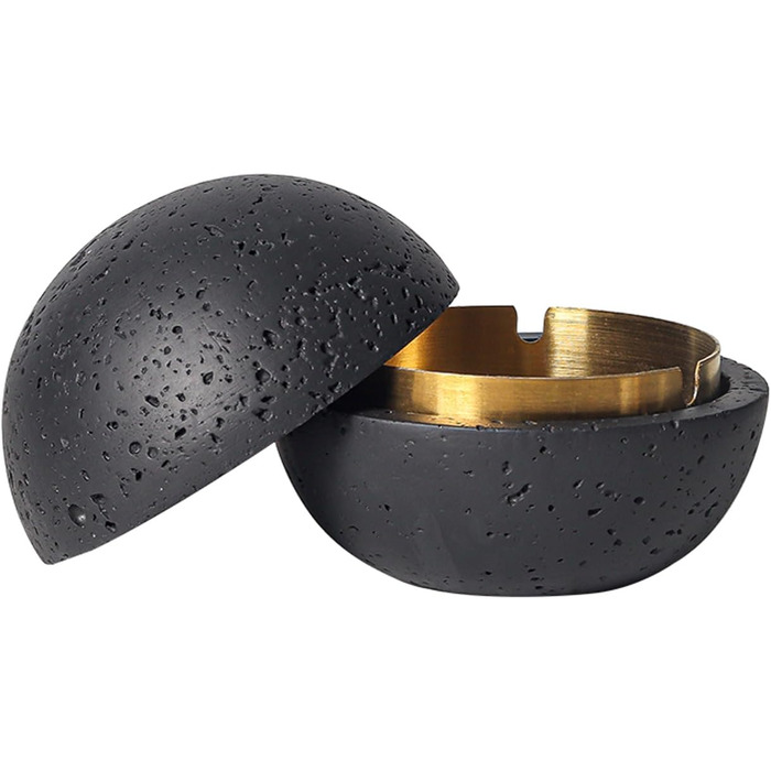 Попільничка 12,5 см чорна Cutfouwe