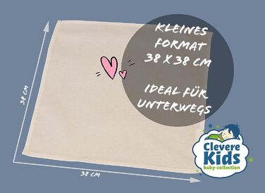 Набір рушників для дітей 9 шт. 38 х 38 см Clevere Kids baby-collection