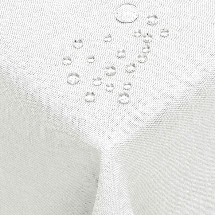 Скатертина з захистом від плям, біла 160 x 220 см DecoHomeTextil Heimtextilmanufaktur