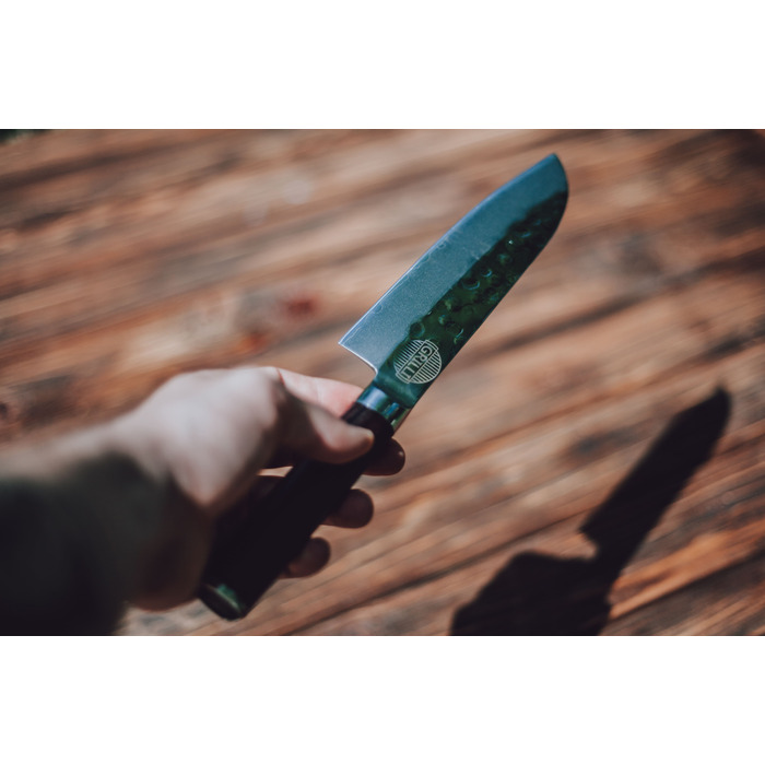 Ніж із дамаської сталі 17 см Santoku professional GRILLI