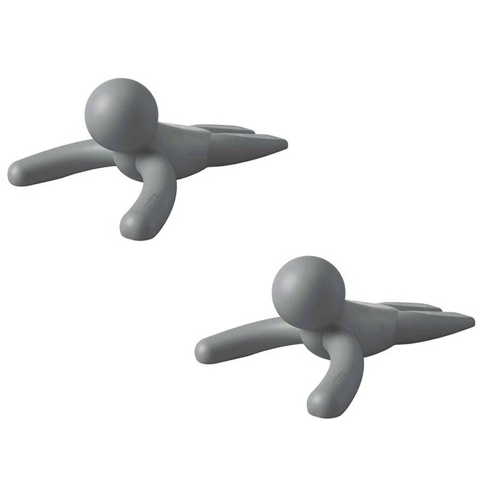 Набір з 2 дверних стопперів сірий Buddy Umbra