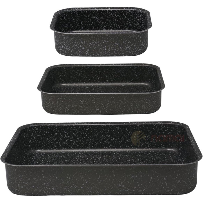 Форма для запекания 3 предмета, черный NAMAI