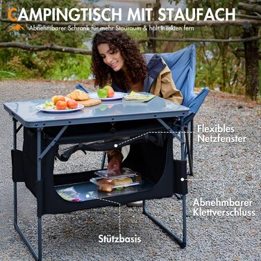 Стіл для кемпінгу 80 х 60 см Portal