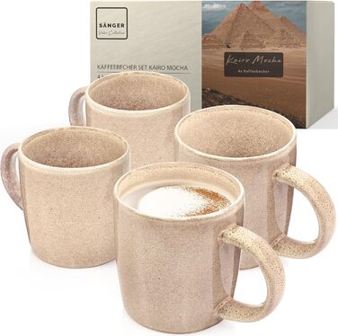 Комбінований сервіз на 6 персон, набір тарілок кавовий кухоль макаронна миска 30 шт. , набір посуду з кераміки посудомийна машина - мікрохвильова піч - стійкий до подряпин, набір посуду з кераміки ЦІННІСНА КОЛЕКЦІЯ (Каїр Мокко, кавовий кухоль 4 шт.).