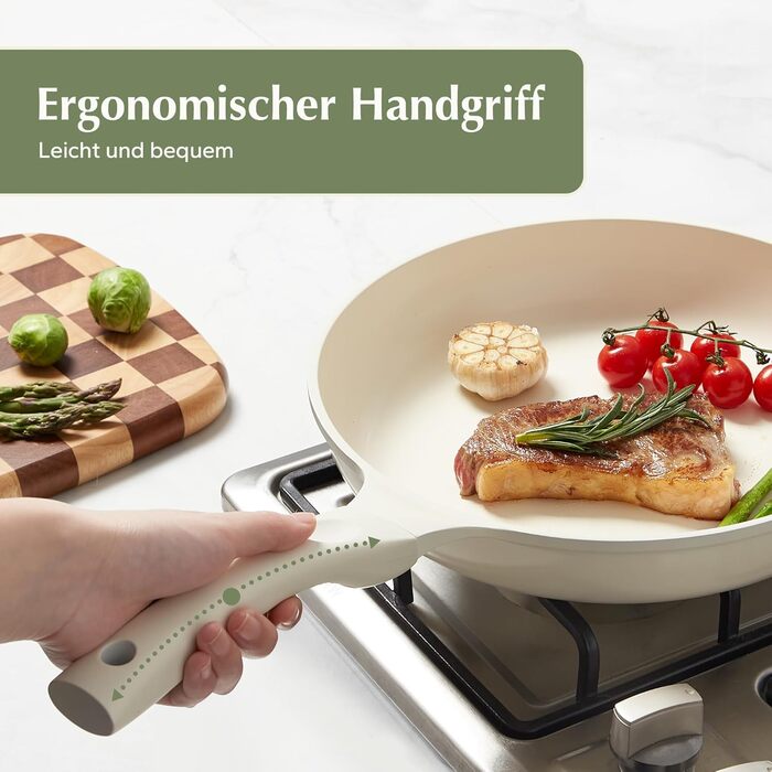 Сковорода с антипригарным покрытием 28 см, бежевый Redchef