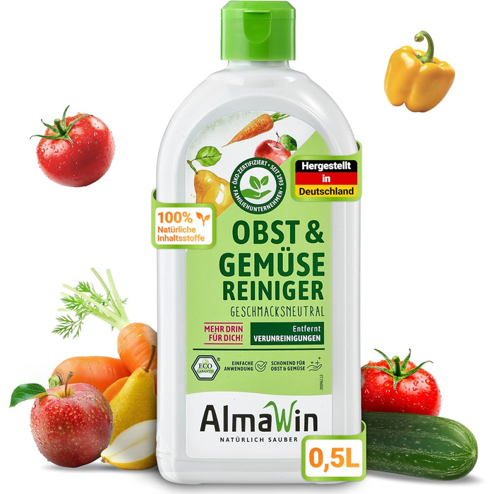 Засоби для миття овочів та фруктів 500 мл AlmaWin