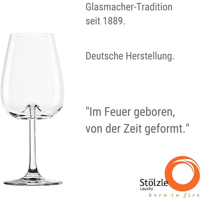Набір з 6 келихів для вина 485 мл, Vulcano Stölzle Lausitz