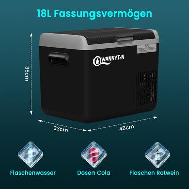 Автохолодильник компресорний 18 л WANNYTON