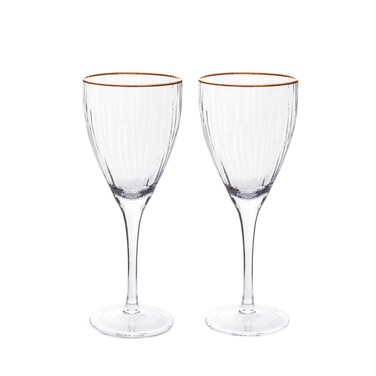 Набір з 2-х бокалів для червоного вина 420 мл скло Fissman