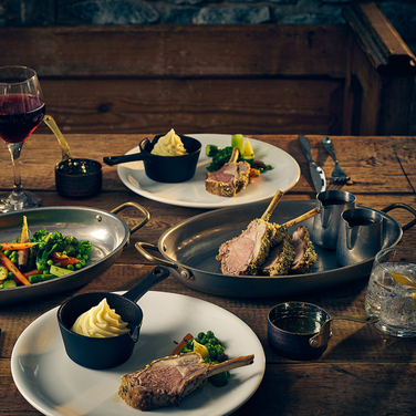 Сковорода для подачі 34*23 см, овальна, металева, Vintage Steel, GenWare