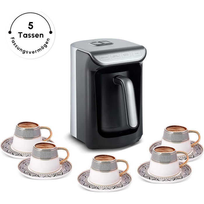 Турецька кавоварка ємність 5 чашок, 535 Вт KARACA