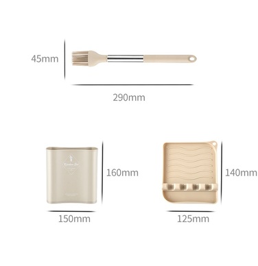 Набор кухонных принадлежностей, 13 предметов, бежевый FlyHigh