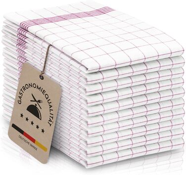 Набір кухонних рушників з 10 предметів 50 x 70 см, червоний ZOLLNER