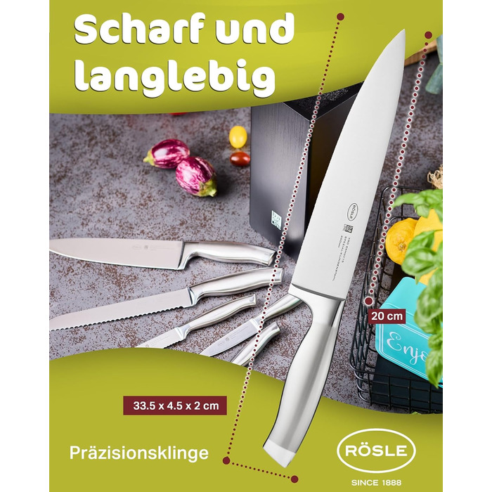 Кухарський ніж 20 см Basic Line Rosle