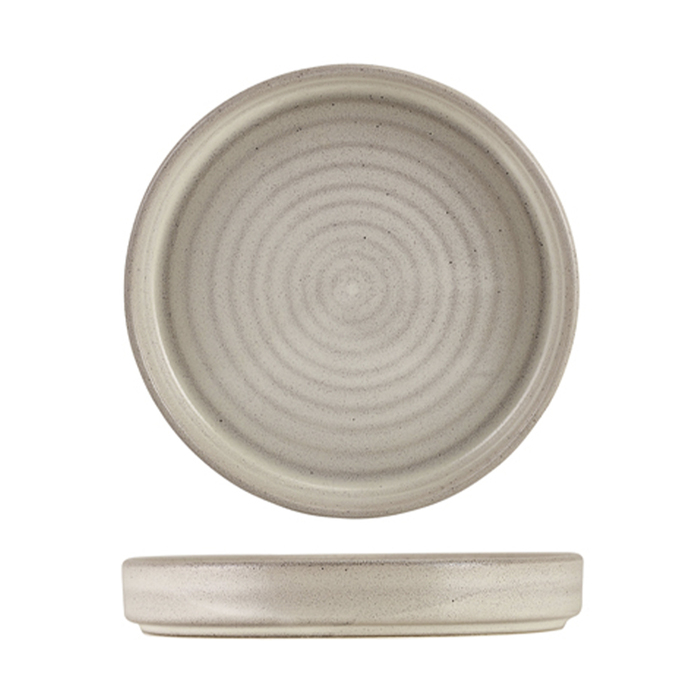 Тарелка с бортиком, 18*2,6 см, презентационная, Terra Stoneware Antigo Cinza, GenWare