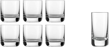 Пивний кухоль SCHOTT ZWIESEL Convention 0,2 л (набір з 6 шт. ), прямолінійний пивний келих для пільзнера, кришталеві келихи з тритану, які можна мити в посудомийній машині, Зроблено в Німеччині (артикул 175500) (Келих для віскі - 0,285 л, Комплект з чарко