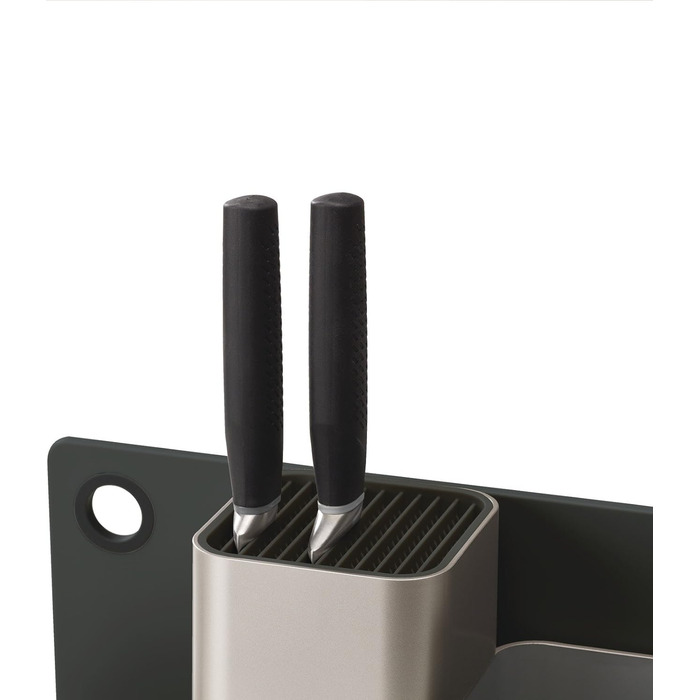 Органайзер кухонний з обробною дошкою, сріблястий CounterStore Joseph Joseph