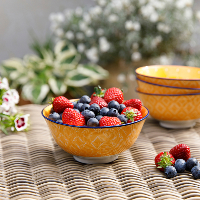 Миска Kitchen Craft ORANGE SPOT, керамика, диам. 16 см, 500 мл