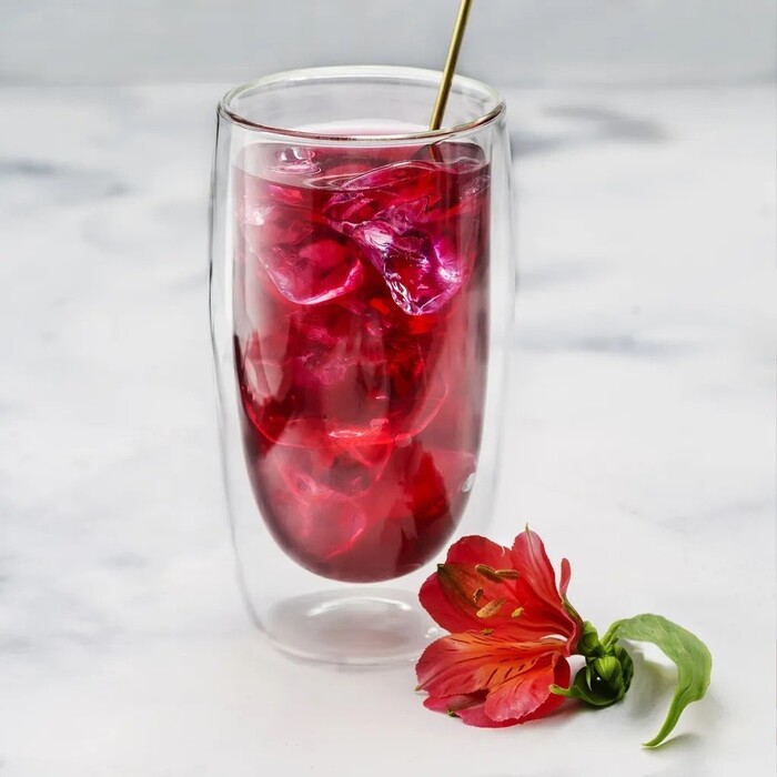 Комплект з двох склянок Fissman FRAPPE 350 мл жароміцне скло з подвійними стінками (6447)