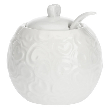 Цукорниця з ложкою La Porcellana Bianca VALENTINO, порцеляна, 270 мл