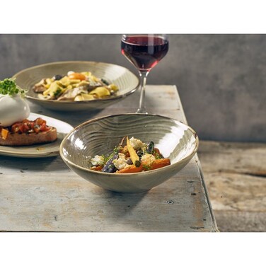 Салатник, 22 см, оливковий, Organic, Genware