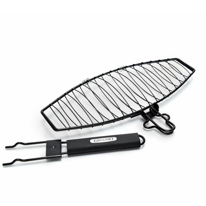 Сетка для рыбы со съемной ручкой Grill Pro