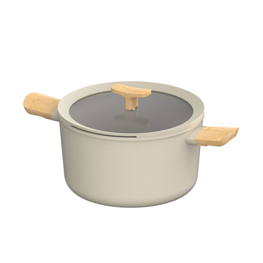 Набір посуду з антипригарним покриттям BergHOFF LEO BALANCE Cream, 7 пр.