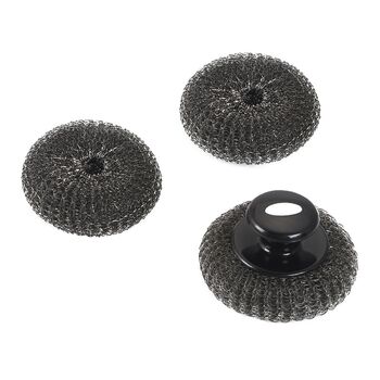 Кругла сталева губчаста щітка для гриля Santos