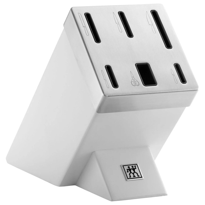 Набір з 5 ножів з ножицями та заточуючим блоком білий Gourmet Zwilling