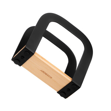 Салфетка Ardesto Midori 12х4.5х12см, металл, бамбук, черная