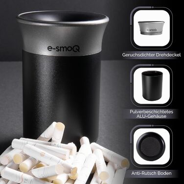 Попільничка для тютюнових стіків з кришкою e-smoQ