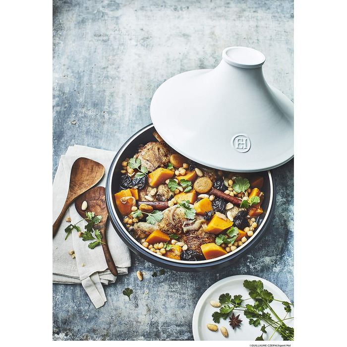 Тажин 27 см білий/грифельний Delight Emile Henry