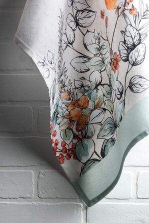 Набір із 3 багатоцільових кухонних рушників Барних рушників День подяки/Різдво (50 см x 70 см) (27 - Білуватий шеббі-шик, 50 x 70 см (набір із 3 шт.)), 39 Hermine Noel