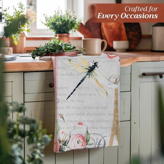 Набір із 3 багатоцільових кухонних рушників Maison d&39 Hermine Rural Christmas, 100 бавовна Барні рушники День подяки/Різдво (50 см x 70 см) (Марсове поле)