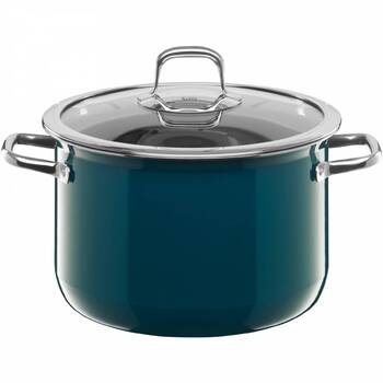 Каструля висока 24 см, зеленувато-синя Compact Silit