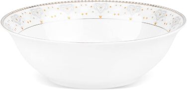 Столовий сервіз на 6 персон, 20 предметів, білий/сріблястий OSAKA MULTI CASA MEX