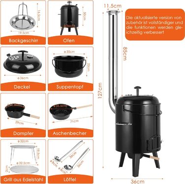 Печь для тушения с функцией гриля TLSUNNY