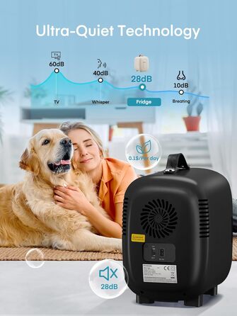 ‎Міні-холодильник 5 л, чорний FOHERE