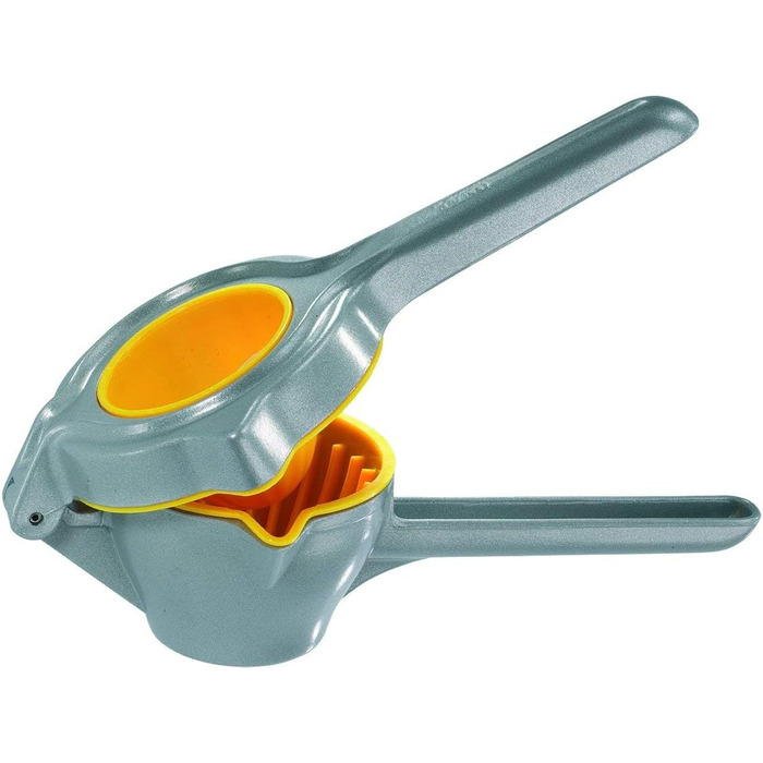 Соковижималка Westmark/соковижималка для апельсинів/фруктів/цитрусових, алюміній, безпечна для харчових продуктів/пластик, лайм, сріблястий/жовтий, 50002260, 237 x 116 x 69 мм