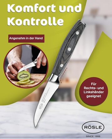 Ніж для чищення овочів 8 см Wolfgrey Rosle