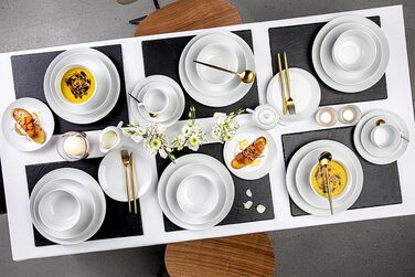 Столовий сервіз, білий, порцеляна, піала 6 шт. Sänger New Port