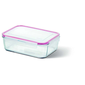 Прямокутний скляний контейнер Emsa CLIP&CLOSE, 1,3 л