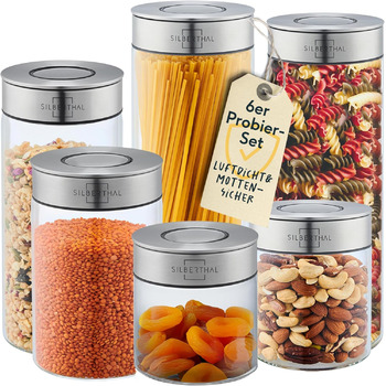 Банка для зберігання з кришкою 6 предметів SILBERTHAL
