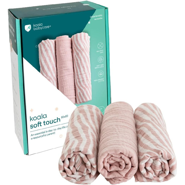 Набір із 3 рушників для дітей 80 х 80 см KOALA BABYCARE