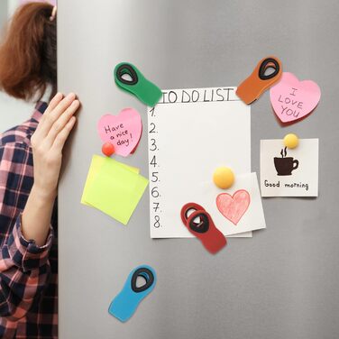 Набір прищіпок-затискачів із магнітом, різнокольорові 12 шт TACGEA